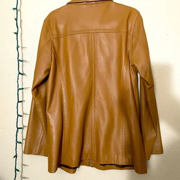 Coach Leatherware Brown Leather Jacket Large - Picture 3 of 7